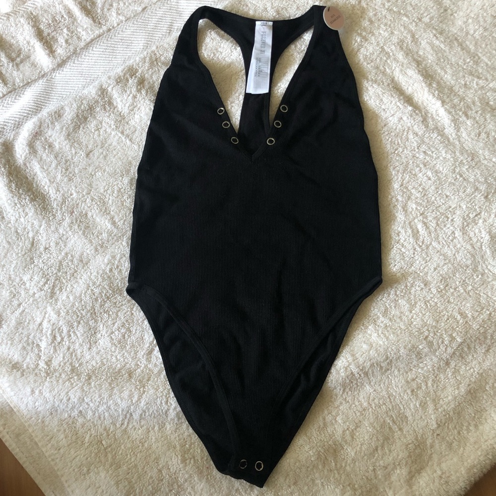 NWT Forever 21 Black Bodysuit size xs/s